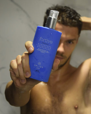 Șampon pentru bărbați, împotriva căderii părului cu ulei de argan Fortive 150 ml Halier - 2
