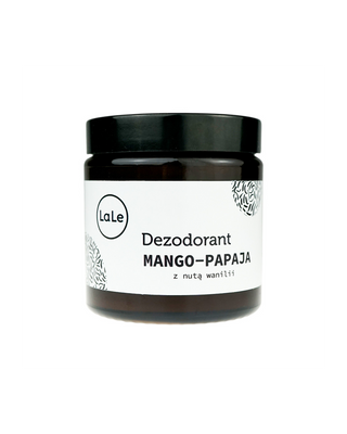 Deodorant organic în cremă - Mango-papaya cu o notă de vanilie pentru o senzație de prospețime de lungă durată La-Le - 1