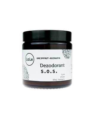 SOS deodorant cremă cu aloe vera și zinc - Grapefruit și rozmarin pentru reglarea secreției de sebum La-Le - 1