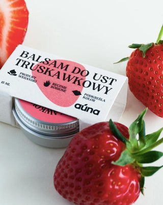Balsam de buze de căpșuni care evidențiază culoarea buzelor și dă strălucire Auna - 4