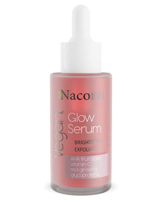 Ser exfoliant strălucitor cu extract de lămâie și acizi AHA Glow Nacomi - 1