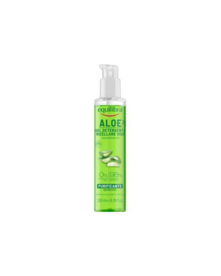 Gel micelar de aloe cu acid hialuronic pentru pielea sensibilă Equilibra - 1