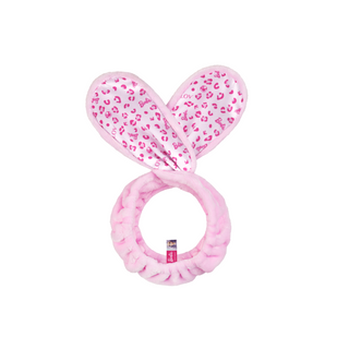 Bentiță de păr pentru machiaj și îngrijire Barbie Bunny Ears Pink Panther Glov