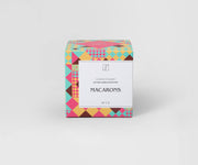 Lumânare de soia cu parfum francez de macaroon într-un vas din ceramică Mys