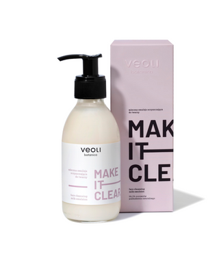 Emulsie naturală de curățare a feței Make it clear Veoli Botanica - 1