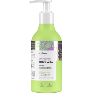 Balsam emolient și proteic pentru păr cu porozitate scăzută și lipsit de volum so!flow - 1