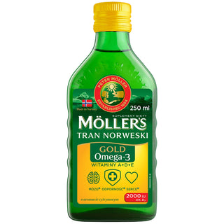 Trank norvegian cu aromă de lămâie Gold Moller's cu 2000 UI de vitamina D3 - 1