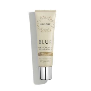 Fond de ten de netezire cu acoperire ridicată până la 16h Blur 4 Warm Honey cu SPF 15 Lumene