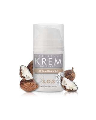 Cremă de față naturală cu unt de shea pentru piele uscată și sensibilă E-Fiore - 1