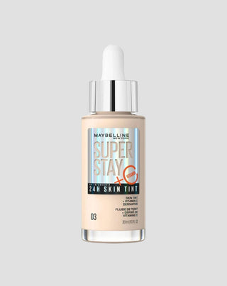 Fond de ten iluminator de lungă durată cu vitamina C Super Stay Skin Tint 03 Maybelline - 1