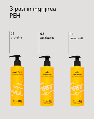 Balsam emolient pentru părul creț, cu trandafir și ulei de cânepă Twisty - 4