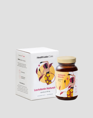 Supliment alimentar cu lactoferină 150 mg din lapte de vacă Lactoferrin Natural+ Health Labs Care - 1