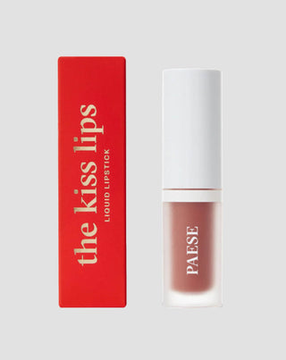 Ruj lichid ușor, mat, fără senzație lipicioasă The Kiss Lips 01 Nude Beige Paese