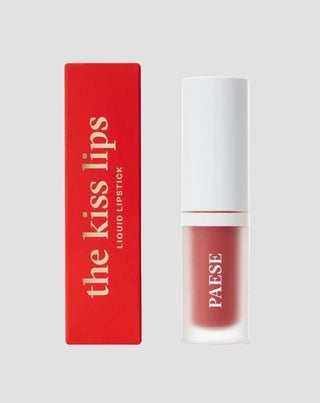 Ruj lichid ușor, mat, fără senzație lipicioasă The Kiss Lips 02 Nude Coral Paese