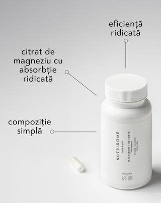 Magneziu + B6 Forte tablete impotriva oboselii si stresului Nutridome - 2