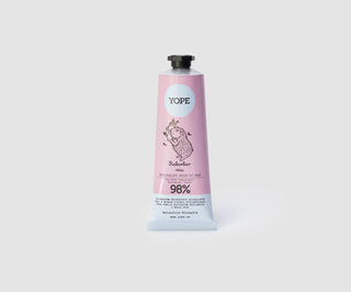 Cremă naturală de mâini pentru pielea care necesită îngrijire specială Rubarba și Yope Rose