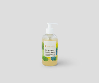 Gel de curățare pentru corp și față Lime & Aloe 100% natural - 1
