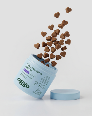 8 în 1 Complex karmă suplimentară multivitaminică pentru sănătatea și energia companionului Oggo 180 g