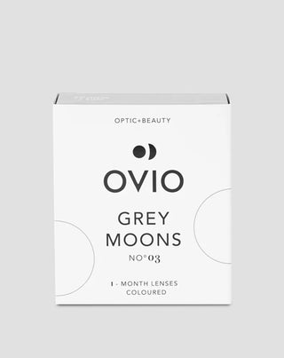 Lentile de contact lunare colorate gri grafit nr. 3 – Ovio Grey Moons - 1