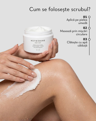 Exfoliant de corp cu zahăr pentru netezirea pielii Nutridome 250 g