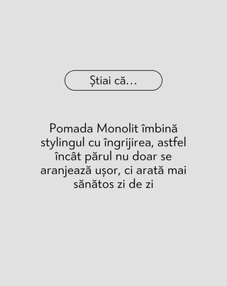 Pomadă pentru coafarea părului pentru modelare și fixare pentru bărbați Monolit 55 g - 4