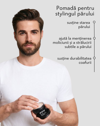 Pomadă pentru coafarea părului pentru modelare și fixare pentru bărbați Monolit 55 g - 2