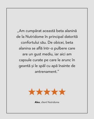Beta-alanină 700 mg pentru performanță și reducerea oboselii musculare Nutridome, 60 de capsule - 5