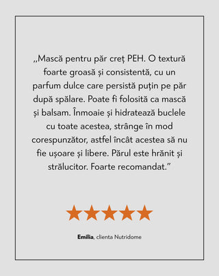 Mască pentru păr creț, cu porozitate ridicată, cu unt de shea și ulei de cânepă Twisty