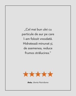 Ulei de corp stralucitor cu efect de stralucire cu ulei de jojoba si ulei de argan Nutridome - 5