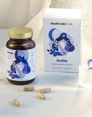 Supliment pentru un somn odihnitor și pentru calmarea nervilor RestMe 60 caps Health Labs Care