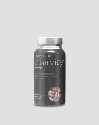 Pastile Hairvity Men Halier impotriva caderii parului pentru barbati 60 capsule