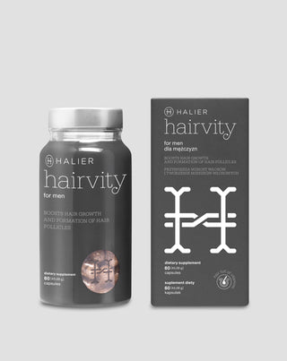 Pastile Hairvity Men Halier impotriva caderii parului pentru barbati 60 capsule