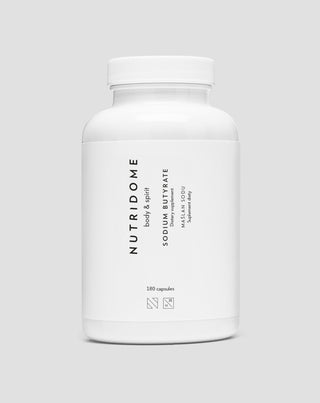 Butirat de sodiu 620 mg/zi pentru tulburări intestinale, inflamatorii și ale florei bacteriene Nutridome 180 buc_1 - 1