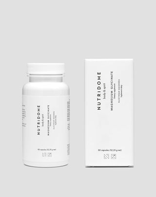 Glicinat de magneziu pentru crampe, oboseală și stres, blând pentru stomac Nutridome - 2