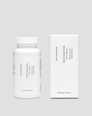 Resveratrol capsule care pentru sistemul circulator și protecție împotriva aterosclerozei Nutridome 60 bucăți