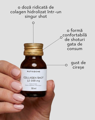 Shoturi lichide cu colagen 12 000 mg cu vitamine, supliment alimentar Nutridome 30 × 30 ml - 4