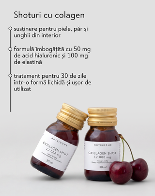 Shoturi lichide cu colagen 12 000 mg cu vitamine, supliment alimentar Nutridome 30 × 30 ml - 2