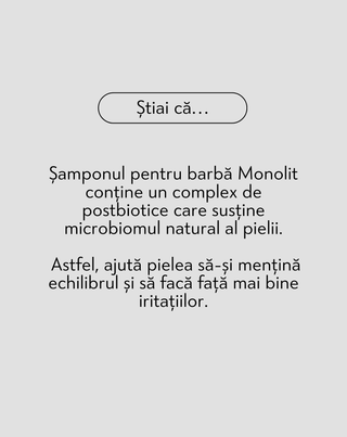 Șampon pentru barbă cu pantenol și niacinamidă pentru curățarea și condiționarea bărbii Monolit - 5