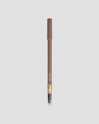 Creion pentru sprâncene pudrat și durabil, cu peria de descurcare Soft Brown Paese - 1