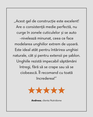 Gel de construcție pentru manichiură hibridă UV/LED pentru modelare și extensie Nutridome