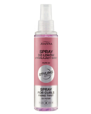 Spray de fixare a buclelor cu filtrul UV Styling Effect Joanna