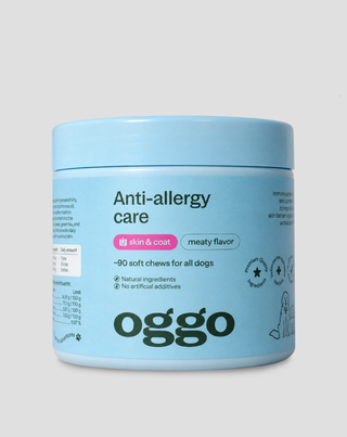 Supliment pentru alergii și piele sensibilă pentru câini Anti-allergy care Oggo 180 g