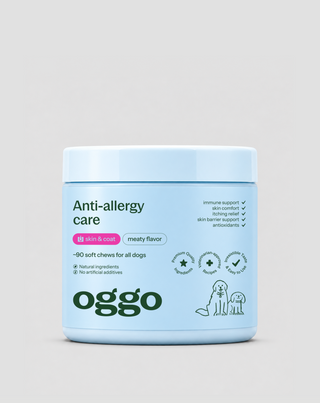 Supliment pentru alergii și piele sensibilă pentru câini Anti-allergy care Oggo 180 g - 1