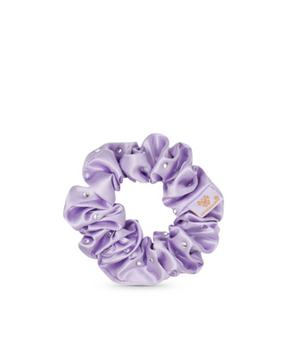 Elastic de păr din mătase cu cristale – lilac Crystallove - 3