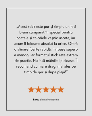 Balsam de corp în stick cu efect intens nutritiv, cu uleiuri naturale Nutridome - 6