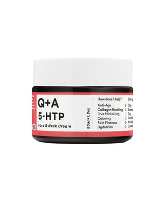 Cremă de față și gât pentru fermitate cu aminoacizi 5-HTP Face & Neck Cream Q+A - 1