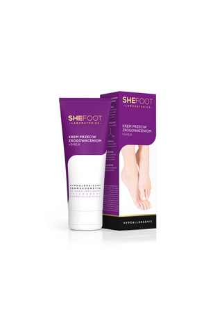 Cremă împotriva calusurilor cu unt de shea, acid glicolic și vitamina E SheFoot - 1