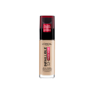 Fond de ten de lungă durată cu SPF 25 Infaillible Fresh Wear 130 True Beige L'Oreal Paris - 1
