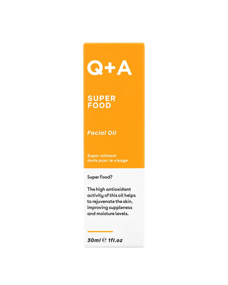 Ulei facial revitalizant cu vitaminele A, C, E și F Super Food Facial Oil Q+A - 2