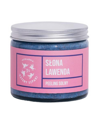 Exfoliant sărat de lavandă cu sare de mare și sare de Himalaya Mydlarnia Cztery Szpaki